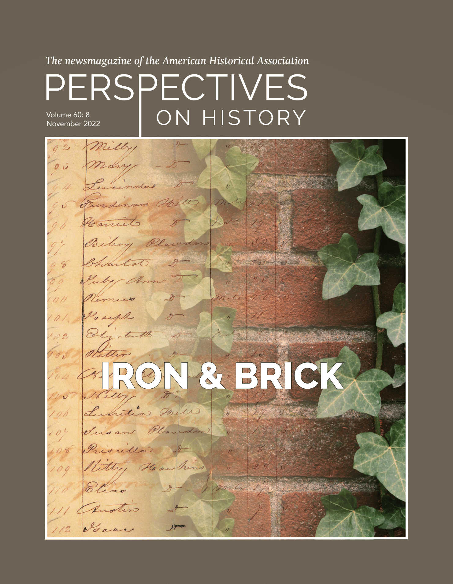 Perspectives on History Perspectives on History November 2022 Cover.
